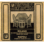 Jacob et Josef Kohn<br>catalogo dei mobili in legno curvato 1912 Julio Vives Chillida